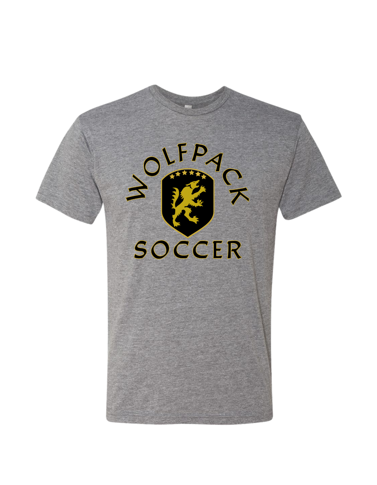 Wolfpack Soccer - Next Level Grey CVC (Blend) Tee