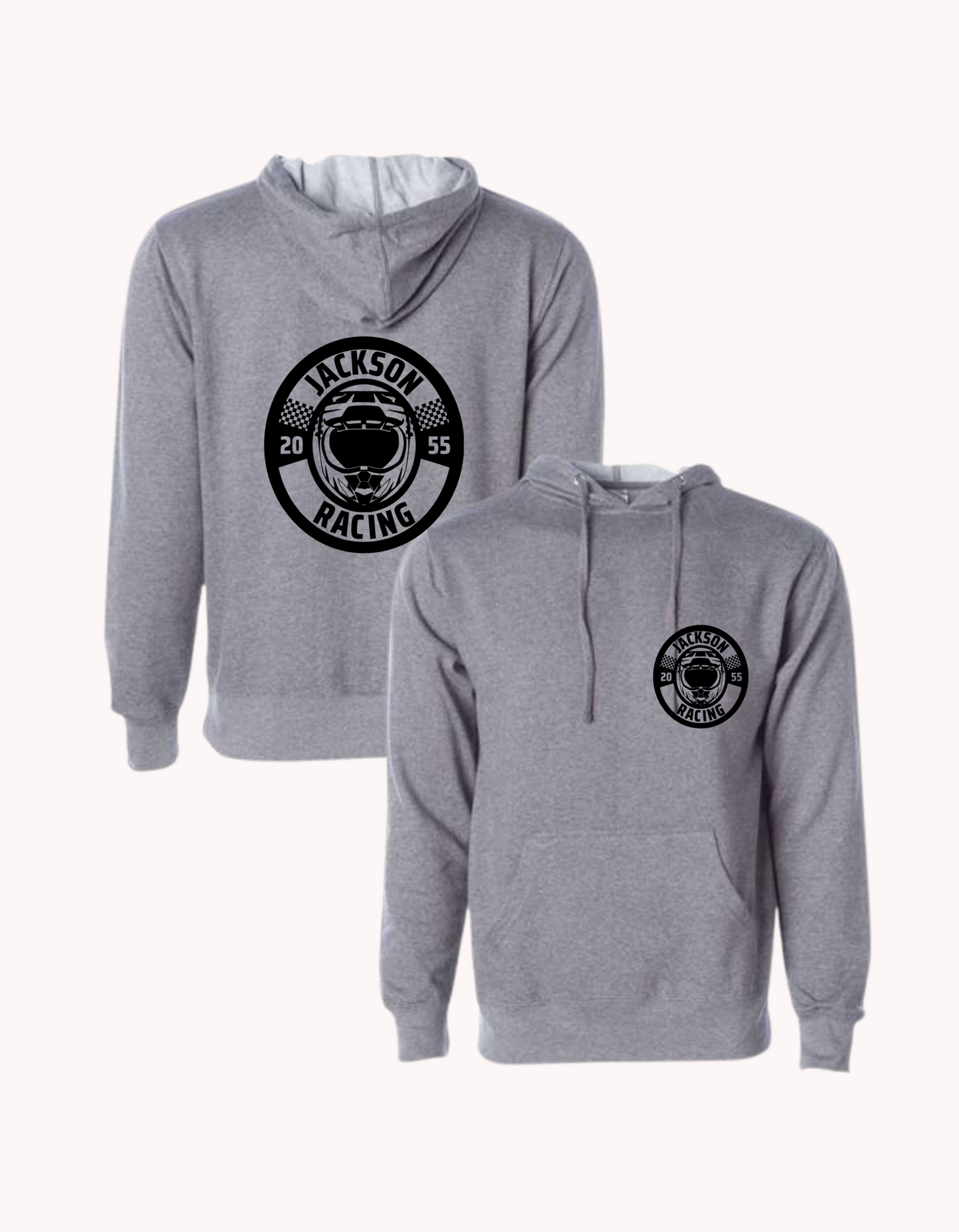 Jackson Racing- Gray Hoodie