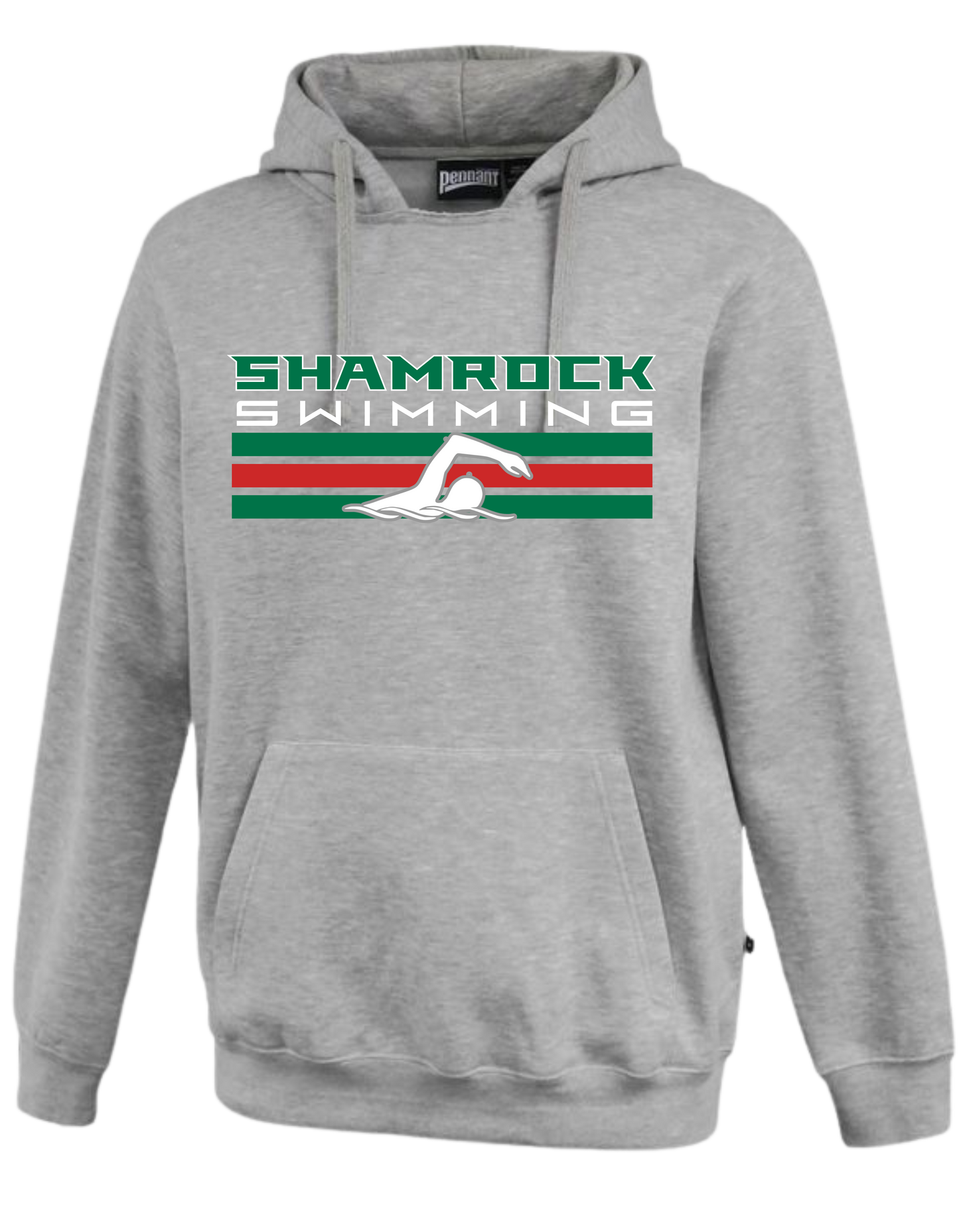 Barnesvillle Swim- Pennant Grey Rugger Hoodie