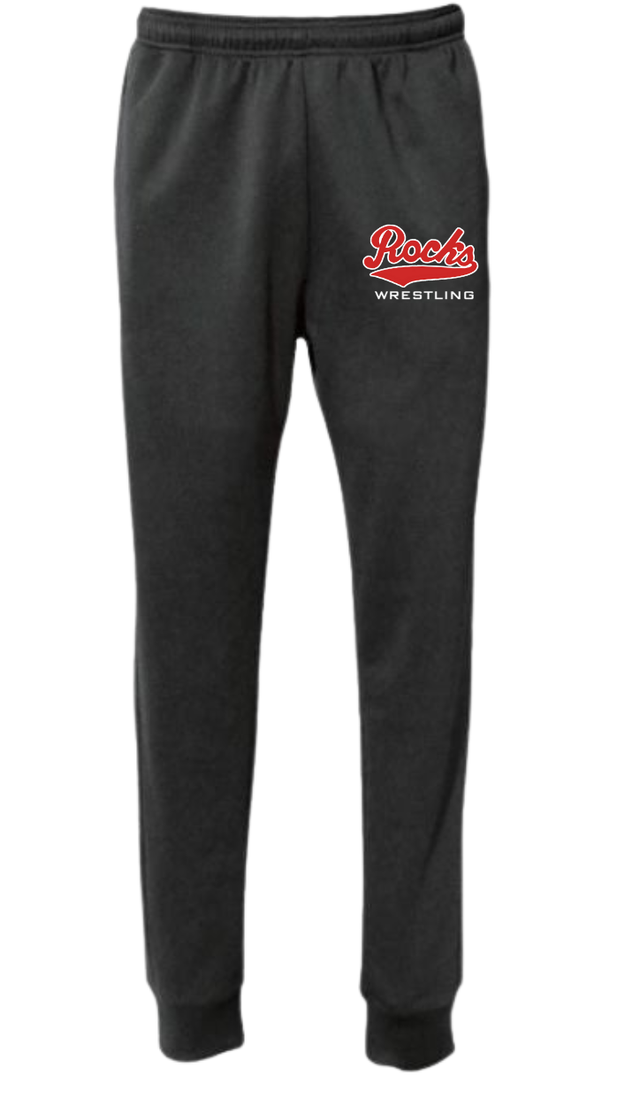 Barnesville Wrestling - Pennant Black Performance Joggers