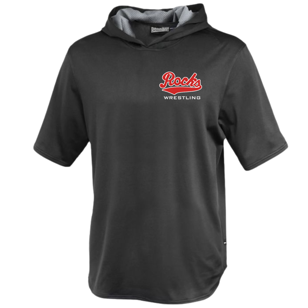 Barnesville Wrestling - short sleeve warmup hoodie