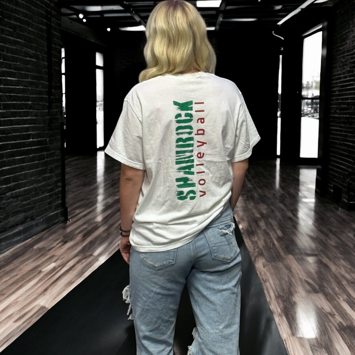 Barnesville Volleyball - Comfort Colors White Garment-Dyed Heavyweight Tee
