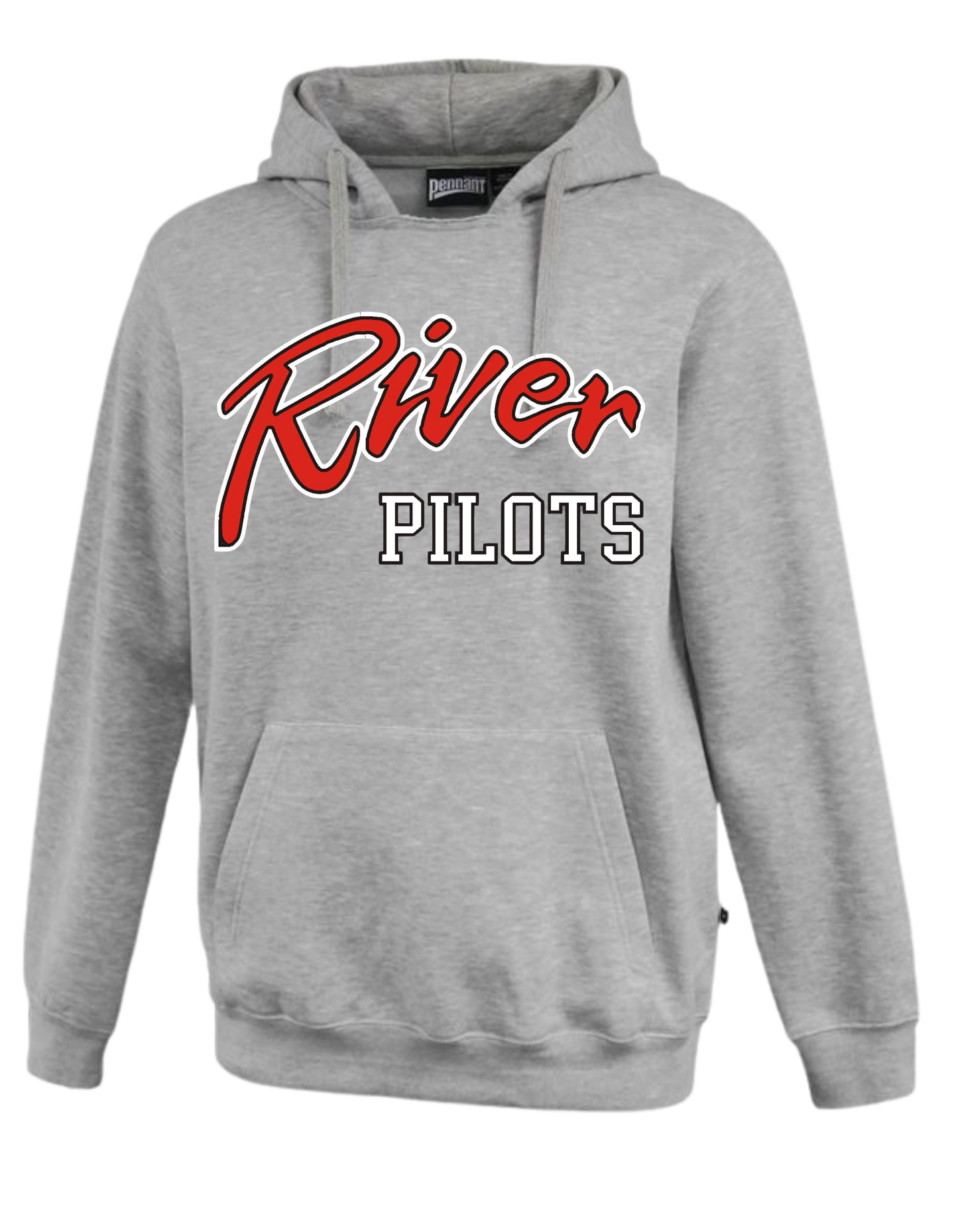 River Wrestling- Pennant Grey Rugger Hoodie