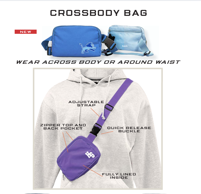 Wolfpack Soccer - Pennant Grey Crossbody Bag
