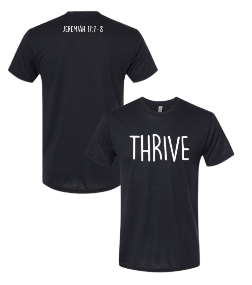 Thrive - Next Level Black Tri-Blend Tee