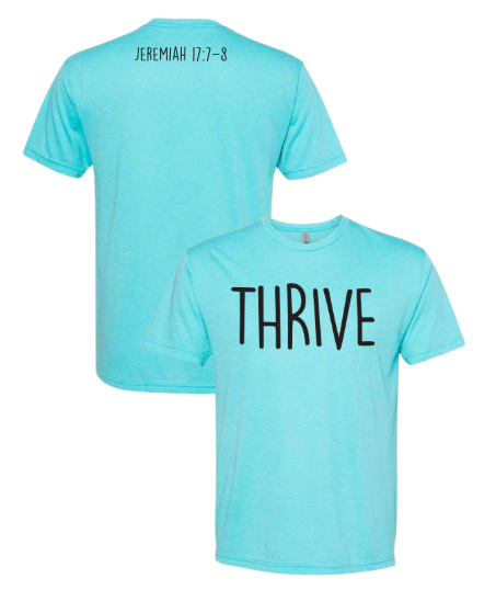 Thrive - Next Level Tahiti Blue Tri-Blend Tee