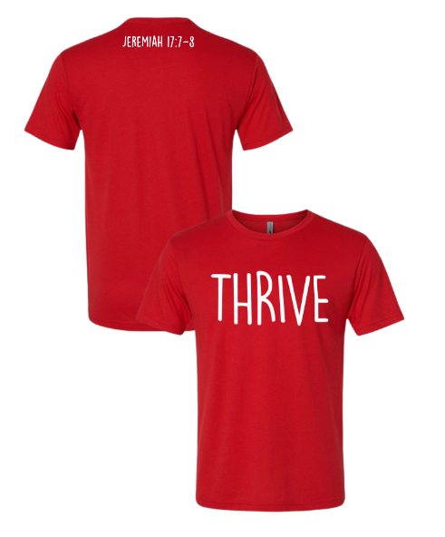 Thrive - Next Level Red Tri-Blend Tee