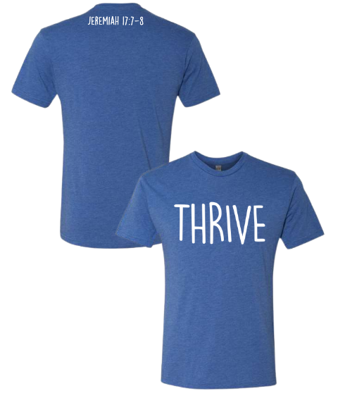 Thrive - Next Level Vintage Royal Tri-Blend Tee