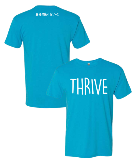 Thrive - Next Level Vintage Turquoise Tri-Blend Tee