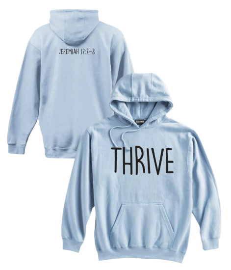 Thrive - Pennant Blue Mist Heavyweight Hoodie