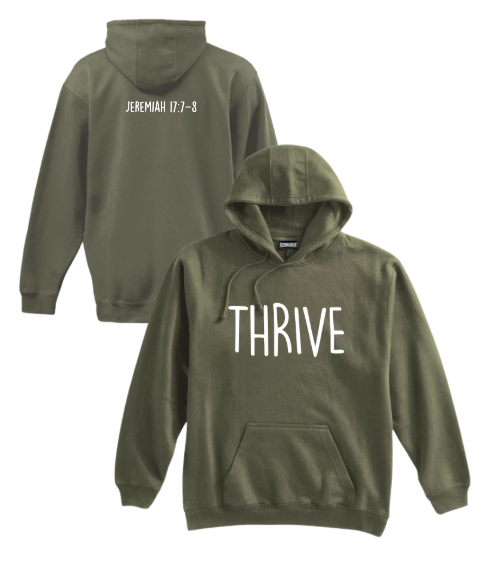 Thrive - Pennant Army Heavyweight Hoodie