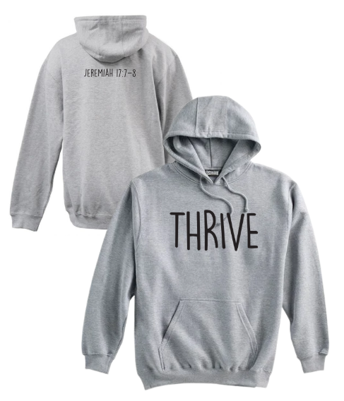 Thrive - Pennant Grey Heavyweight Hoodie