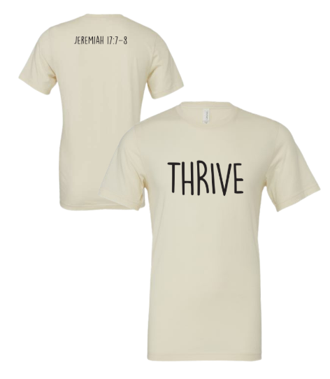 Thrive - Bella Canvas Natural Jersey Tee