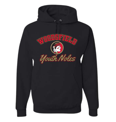 Youth Noles Cheer - Jerzees Black Nublend Hoodie