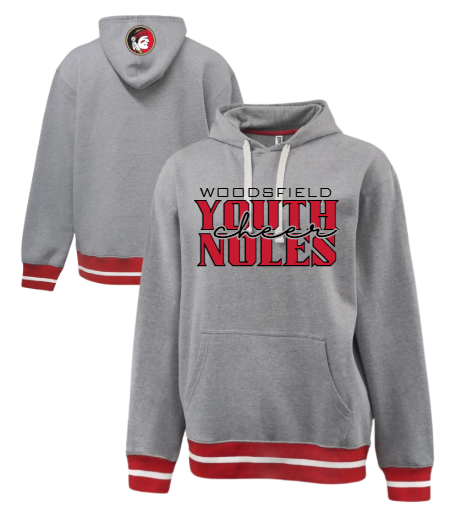 Youth Noles Cheer - Pennant Grey/Red Stadium Hoodie