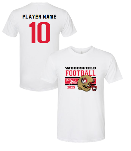 2025 Youth Noles Football - Next Level White Tri-Blend Tee