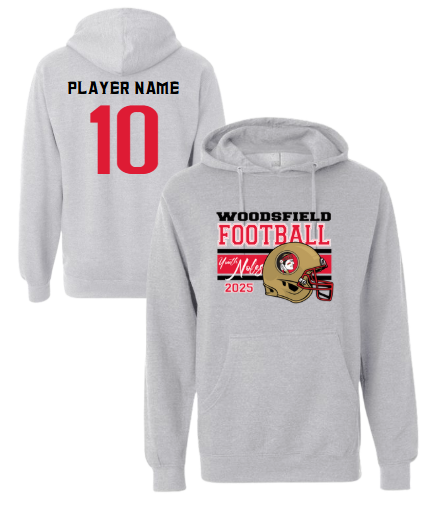 2025 Youth Noles Football - Independant Grey Mid-Weight Hoodie