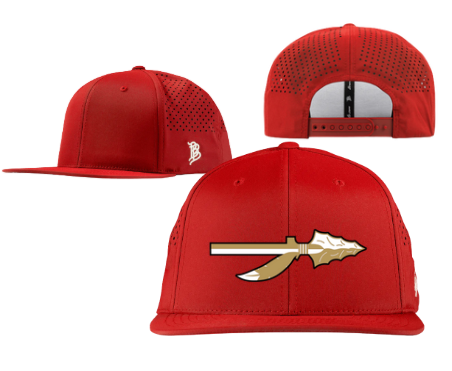 2025 Youth Noles Football - Branded Bills Red 585 Performance Hat - 3D Embroidered v1