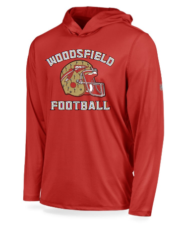 2025 Youth Noles Football - Richardson Red Lightweight Performance Hoodie