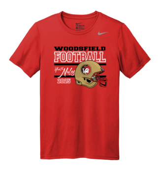 2025 Youth Noles Football - Nike Red Dri-Fit T-Shirt