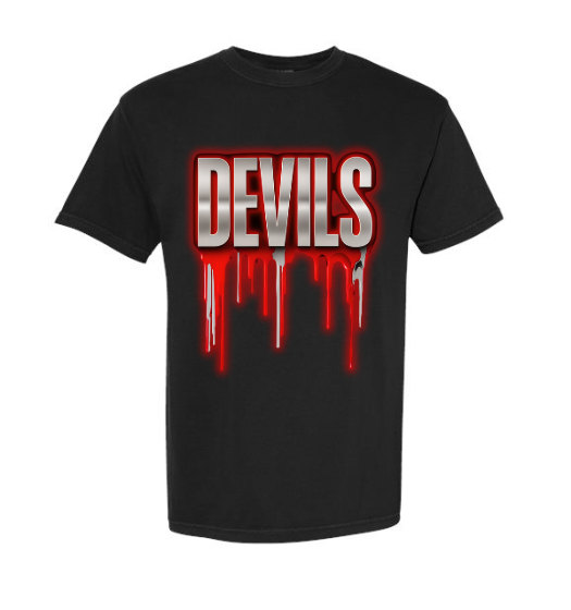 STC Swag Shop - Comfort Colors Black Garment-Dyed Heavyweight Tee - Faded Devils