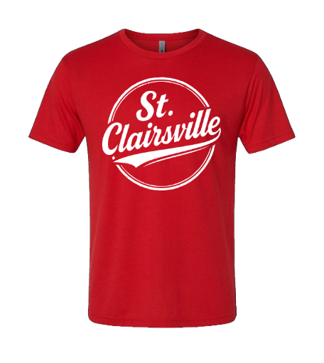 STC Swag Shop - Next Level Red Tri-Blend Tee - Old School Saint C