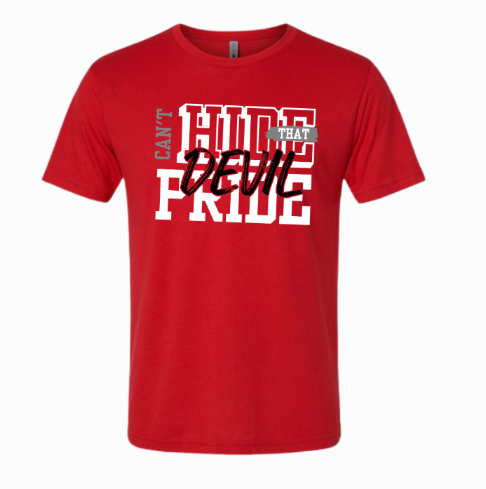 STC Football - Next Level Red Tri-Blend Tee Shirt