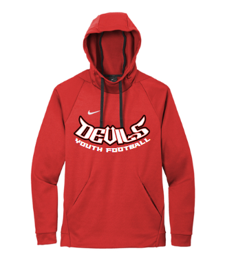 STC Youth Football - Nike Red Therma-Fit Hoodie