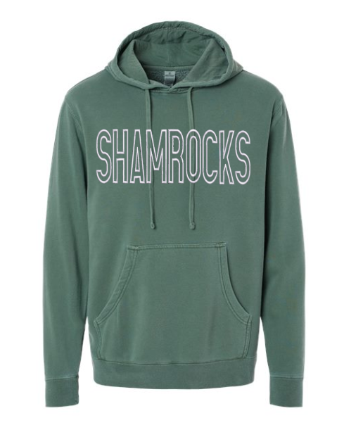 Barnesville Volleyball - Independant Vintage Kelly Garment Dyed Mid-Weight Hoodie - 3D Puff Embroidery