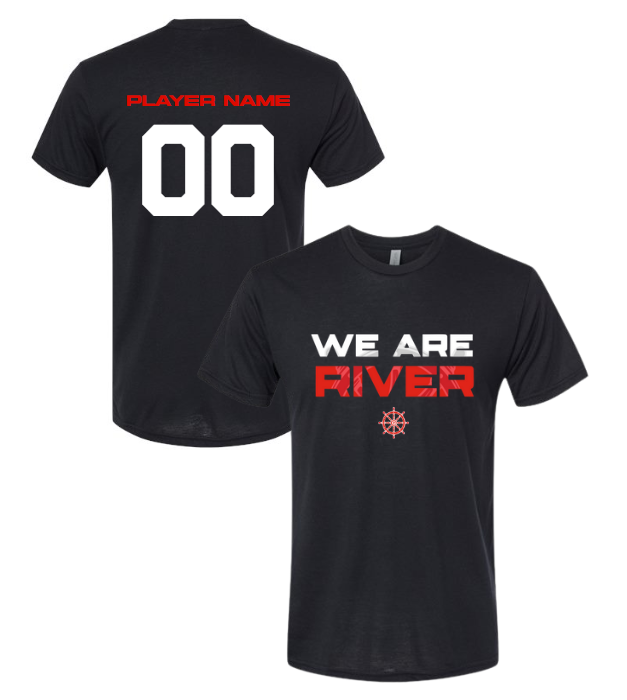 River Youth Football - Next Level Black Tri-Blend Tee