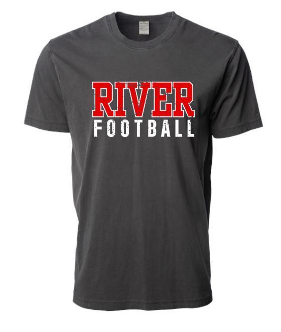 River Youth Football - Independant Vintage Black Pigment-Dyed Tee