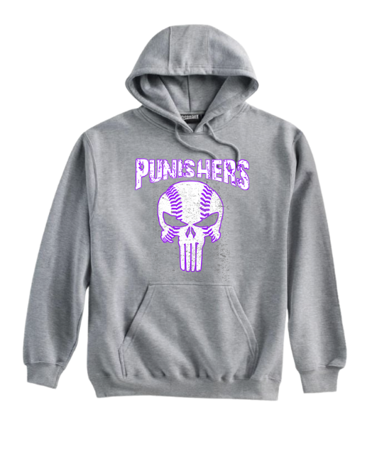 Punishers Softball - Pennant Grey Heavyweight Hoodie