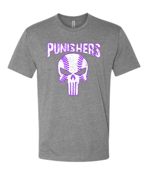 Punisher Softball - Next Level Grey CVC (Blend) Tee