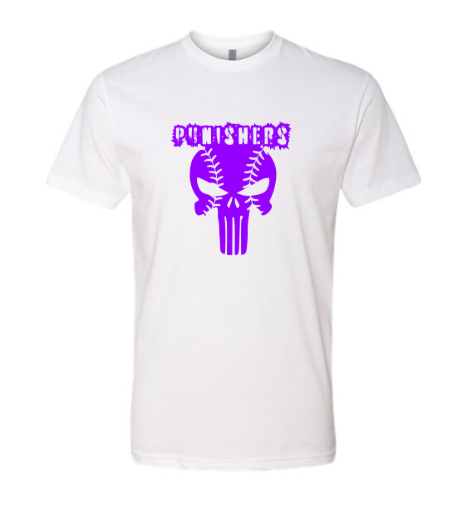 Punisher Softball - Next Level White CVC (Blend) Tee