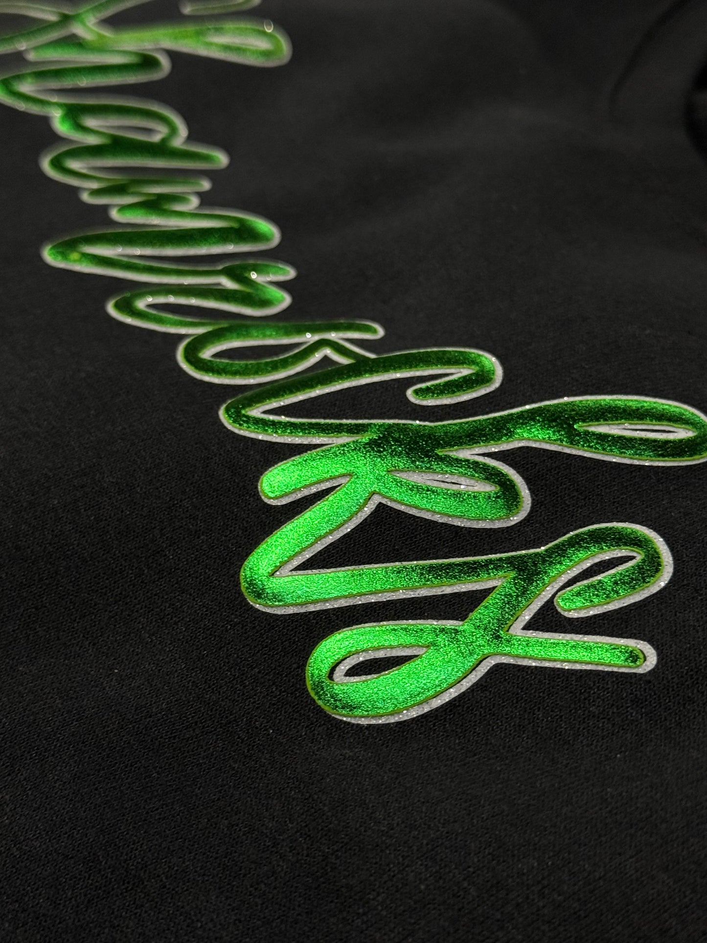 Barnesville PTA - Comfort Colors Black Garment-Dyed Heavyweight T-Shirt - Metallic Puff & Glitter