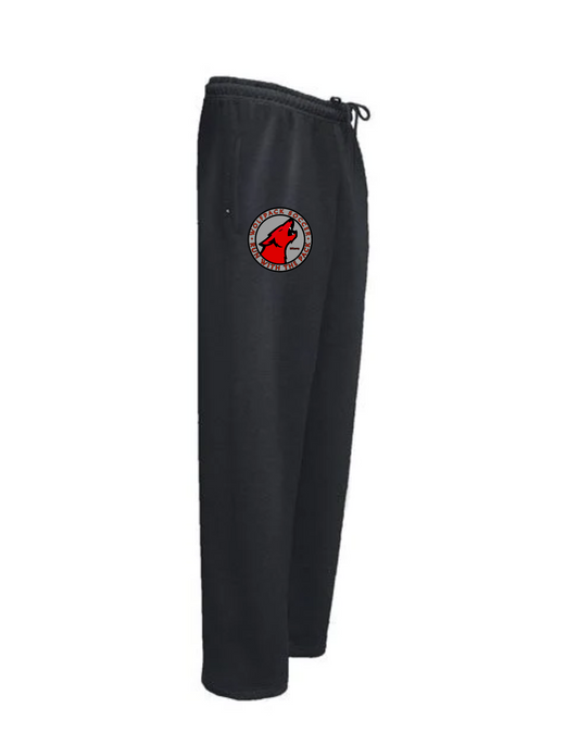 Wolfpack Soccer - Pennant Black Straight-Leg Sweatpants