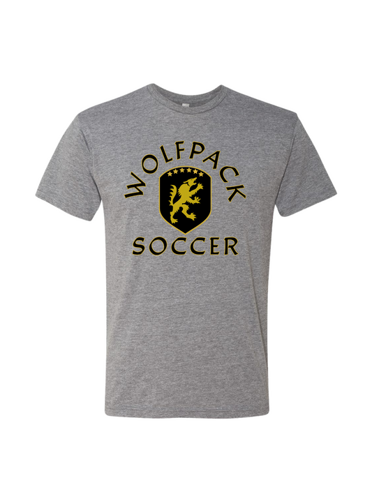 Wolfpack Soccer - Next Level Grey CVC (Blend) Tee