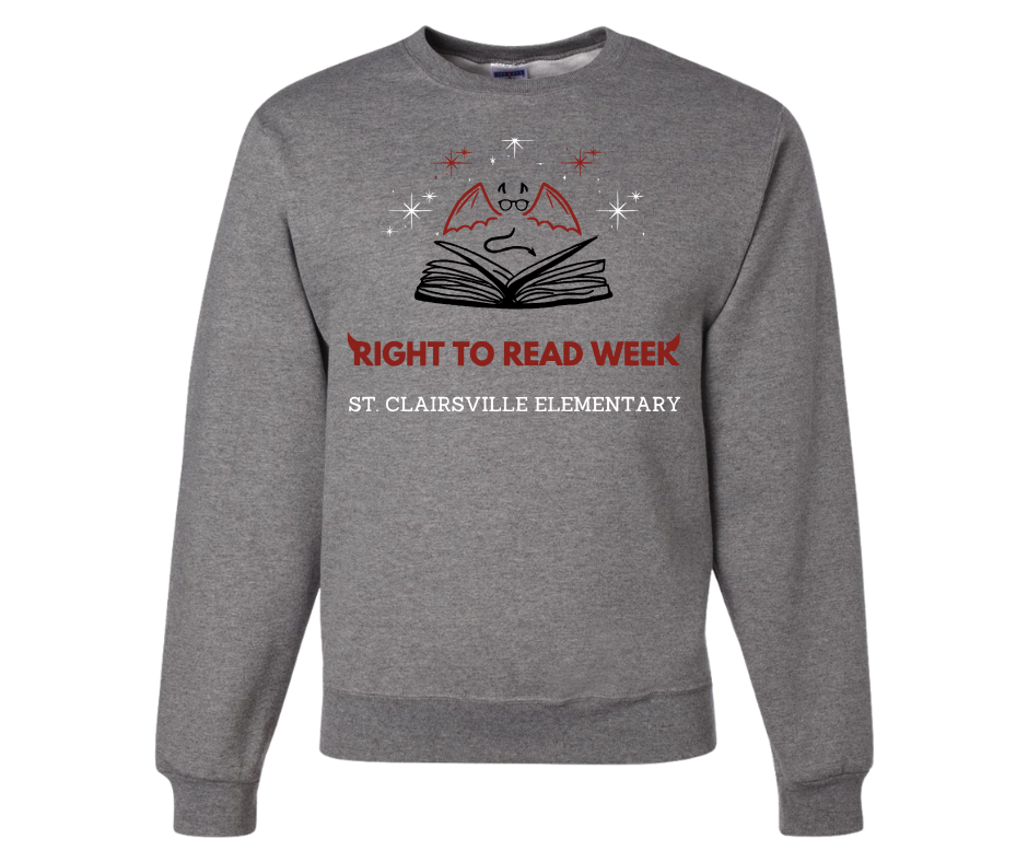 STC - Crewneck Sweatshirt - Grey - Right To Read Week