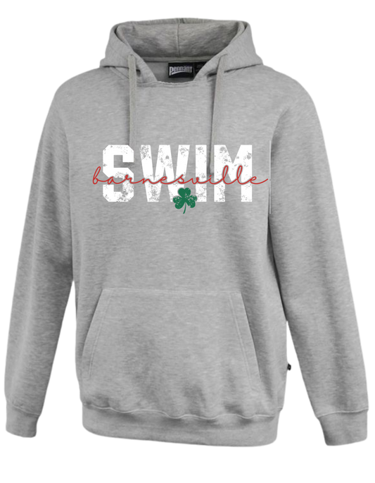 Barnesvillle Swim- Pennant Grey Rugger Hoodie v2