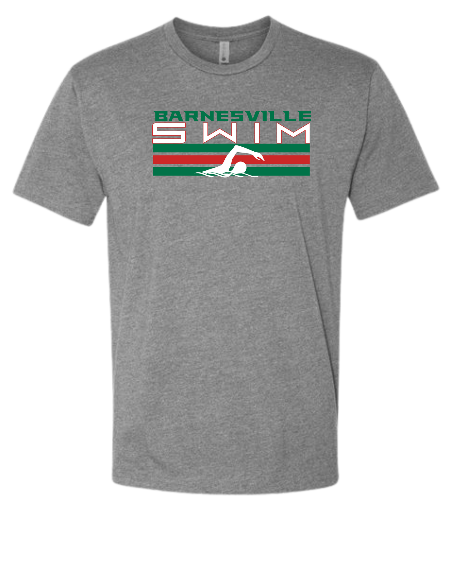Barnesville Swim - Next Level Grey Tri-Blend Tee V1