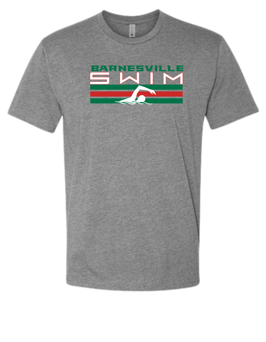 Barnesville Swim - Next Level Grey Tri-Blend Tee V1