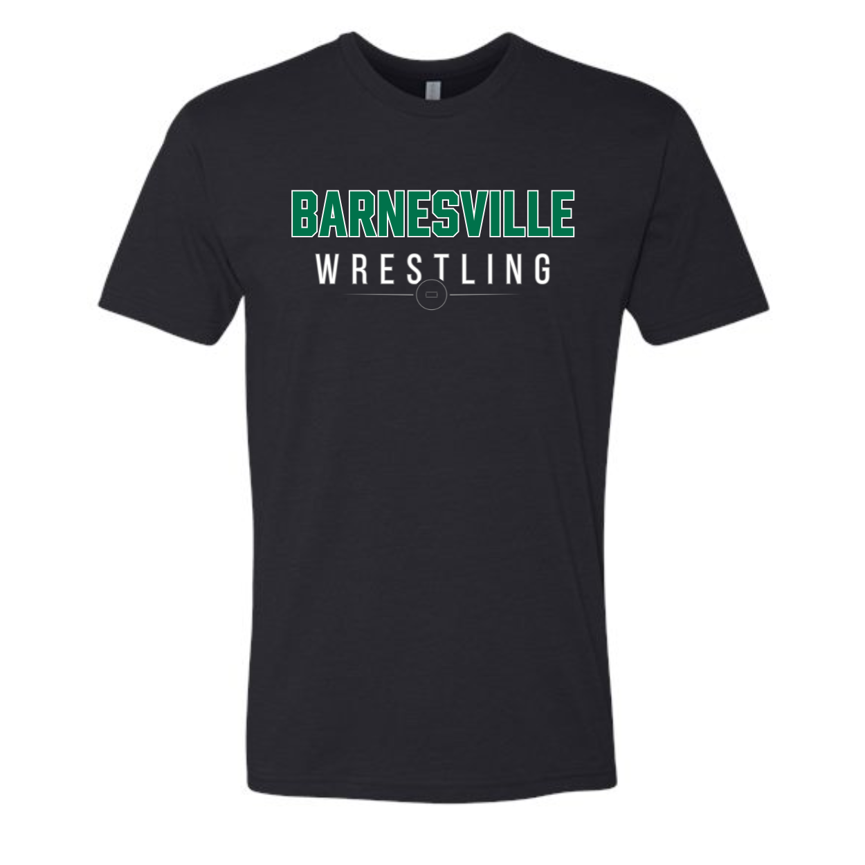Barnesville Wrestling - Next Level Black CVC (Blend) Tee