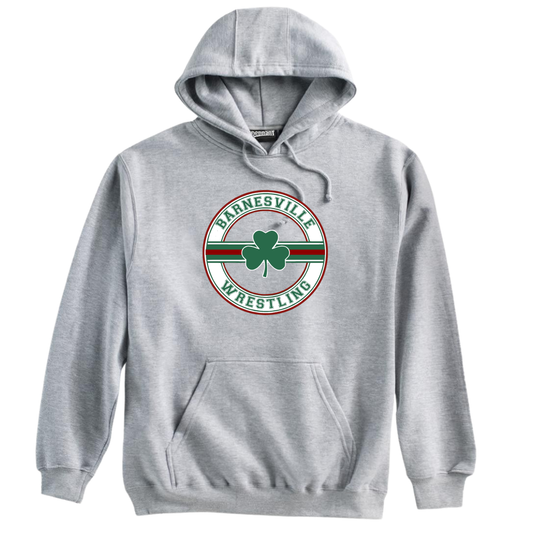 Barnesville Wrestling -  Pennant Grey Heavyweight Hoodie