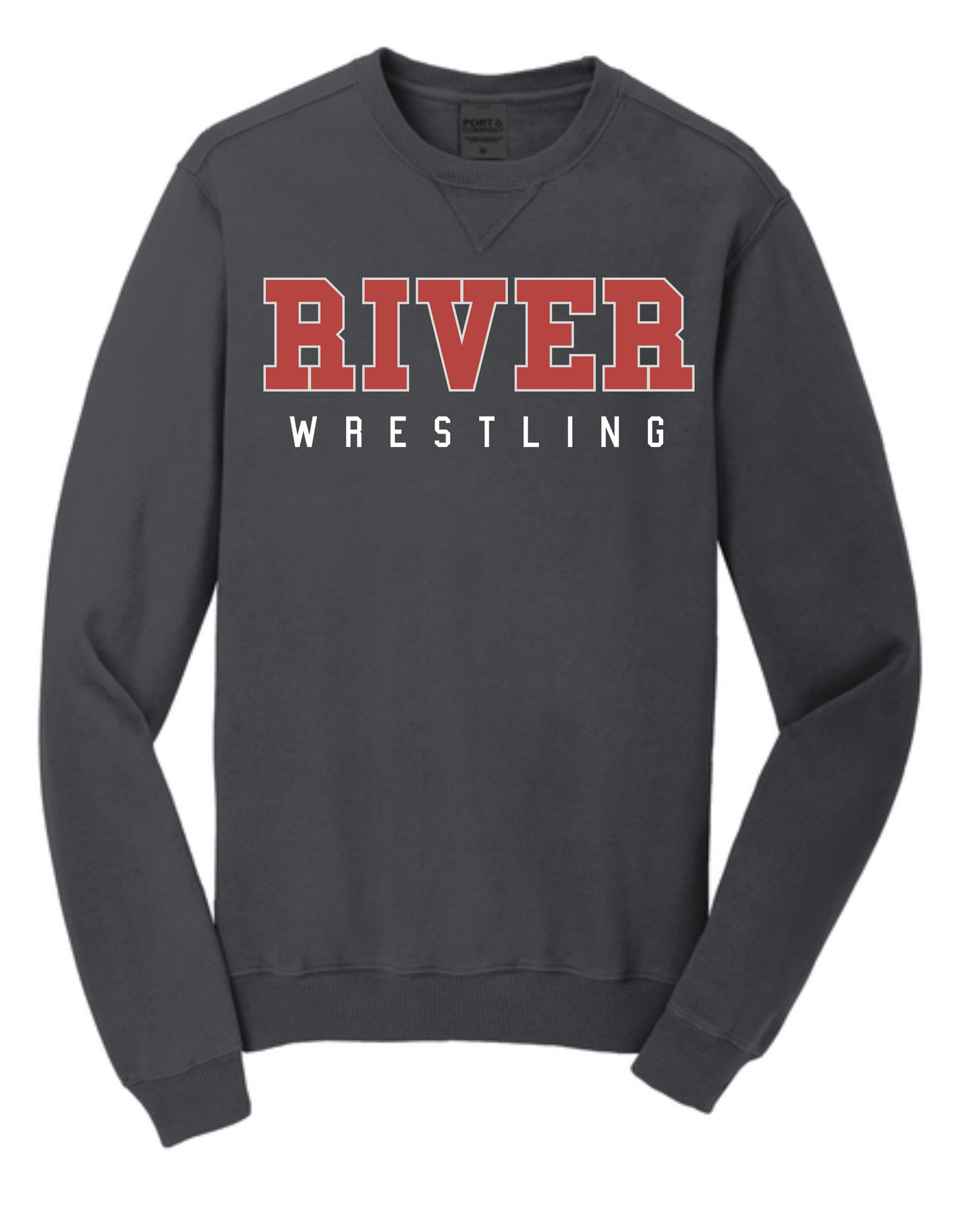 River Wrestling - Pigment Washed Crewneck v5