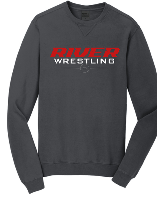 River Wrestling - Pigment Washed Crewneck v2