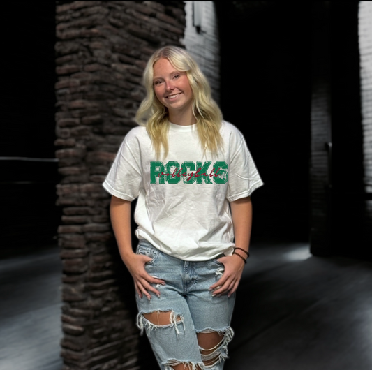 Barnesville Volleyball - Comfort Colors White Garment-Dyed Heavyweight Tee