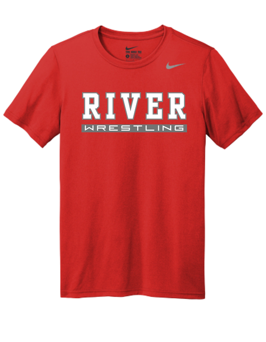 River Wrestling - Nike Red Dri-Fit T-Shirt
