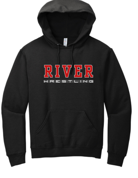 River Wrestling - Jerzees Black Nublend Hoodie