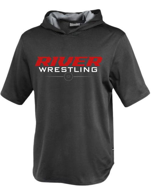 River Wrestling - Short sleeve warm-up hoodie