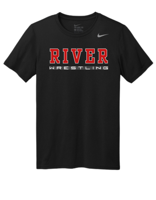 River Wrestling - Nike Black Dri-Fit T-Shirt